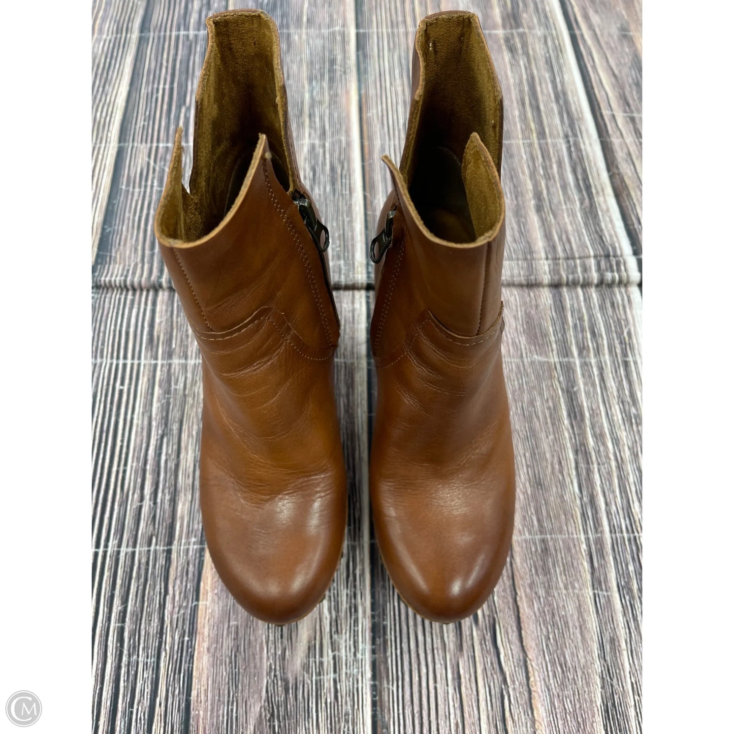 Boots Ankle Heels By Kork Ease In Brown, Size: 6