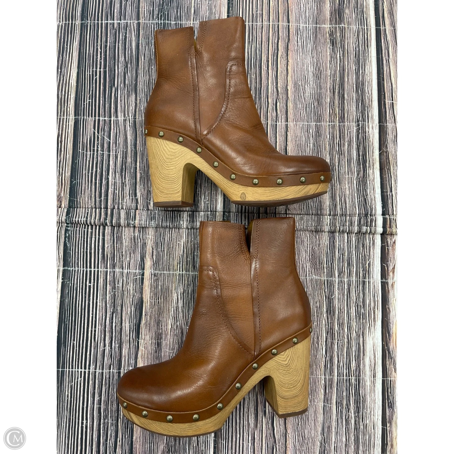 Boots Ankle Heels By Kork Ease In Brown, Size: 6