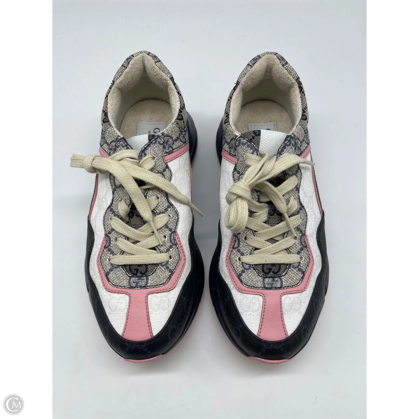 Shoes Luxury Designer By Gucci In Multi-colored, Size: 7.5