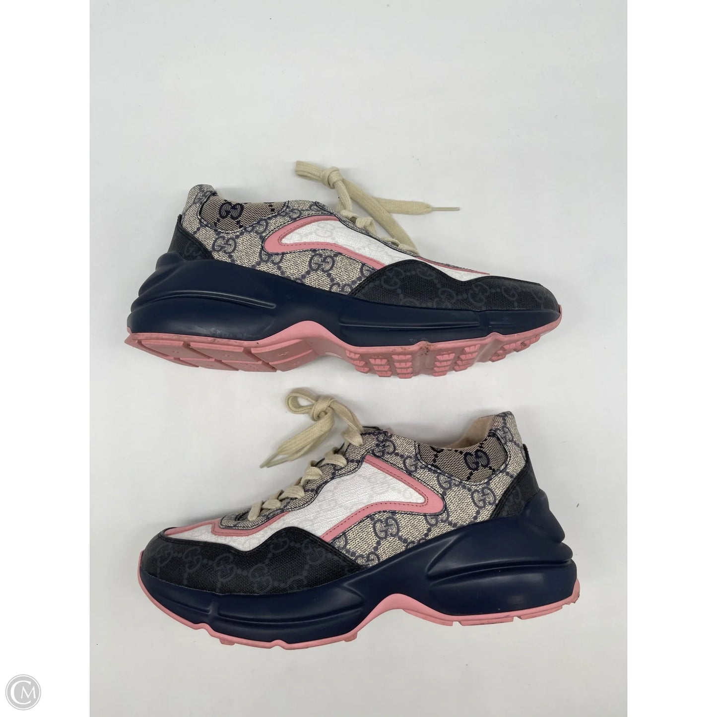 Shoes Luxury Designer By Gucci In Multi-colored, Size: 7.5