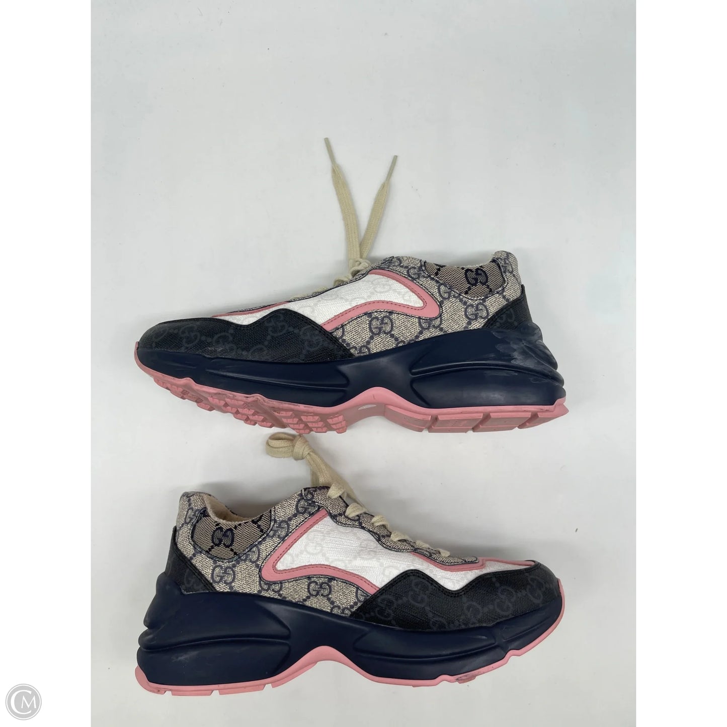 Shoes Luxury Designer By Gucci In Multi-colored, Size: 7.5