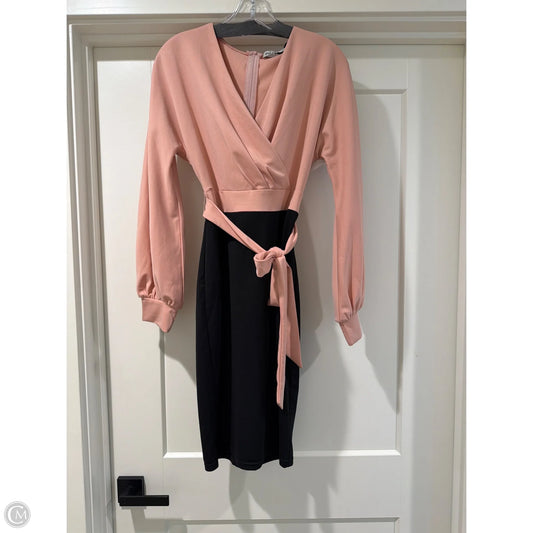 Dress Casual Short By Grace Karin In Black & Pink, Size: S