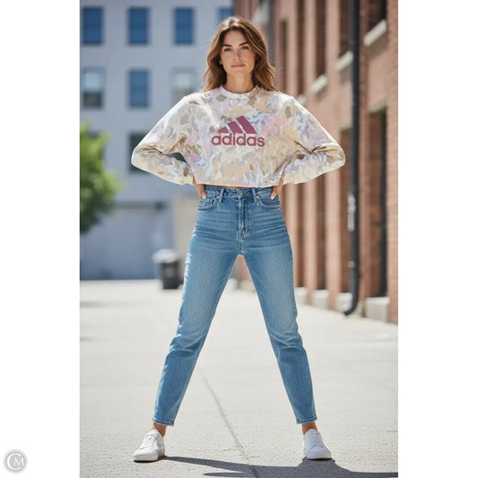 Athletic Sweatshirt Crewneck By Adidas In Multi-colored, Size: Xs