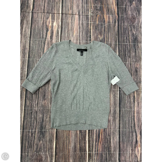 Sweater Short Sleeve By White House Black Market In Grey, Size: M