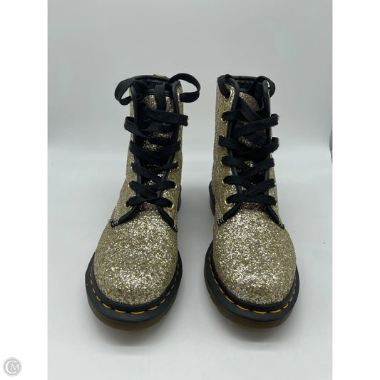 Boots Ankle Flats By Dr Martens In Gold, Size: 8