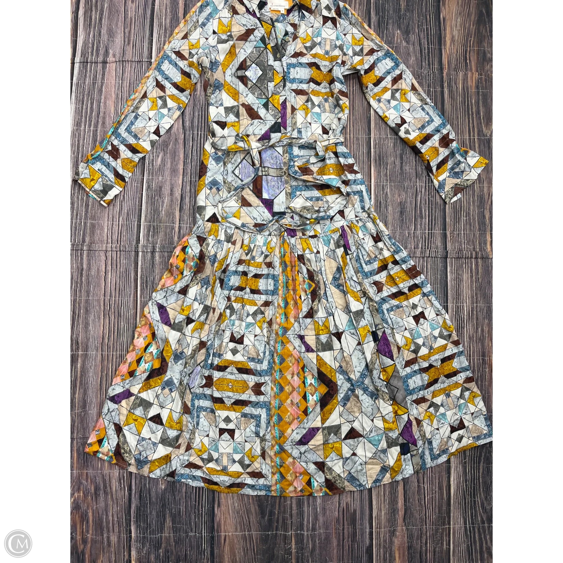 Dress Casual Maxi By Anthropologie In Multi-colored, Size: Xs