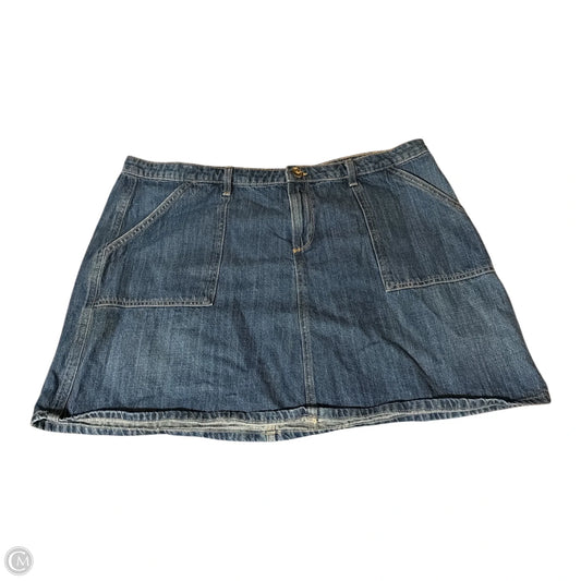 Skirt Mini & Short By Falls Creek In Blue Denim, Size: 22