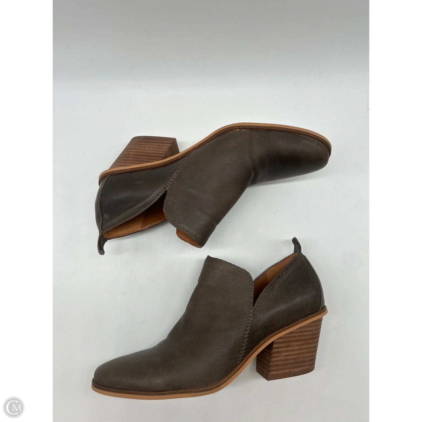 Boots Ankle Heels By Lucky Brand In Brown, Size: 9.5