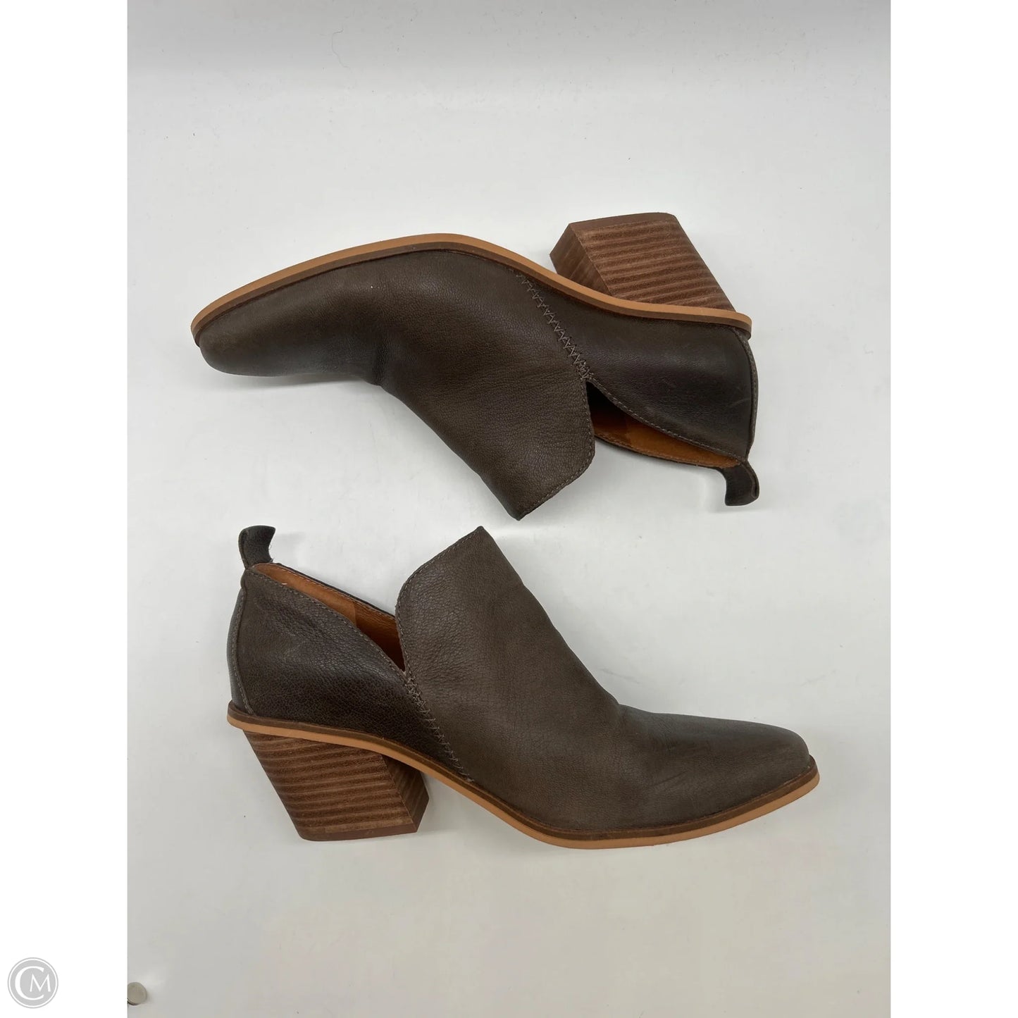 Boots Ankle Heels By Lucky Brand In Brown, Size: 9.5