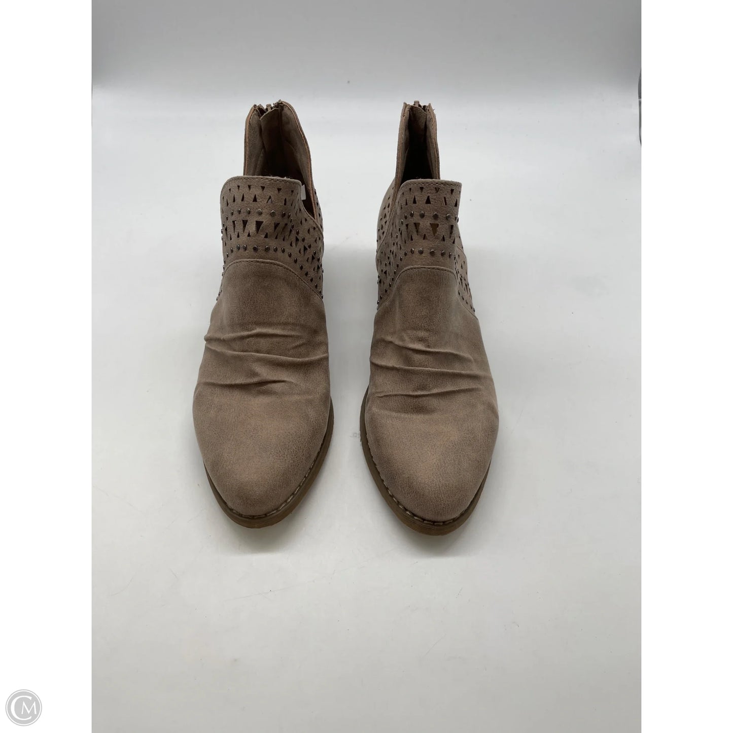 Boots Ankle Heels By Report In Tan, Size: 9