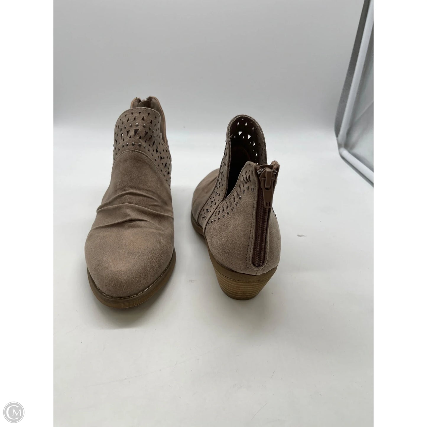 Boots Ankle Heels By Report In Tan, Size: 9