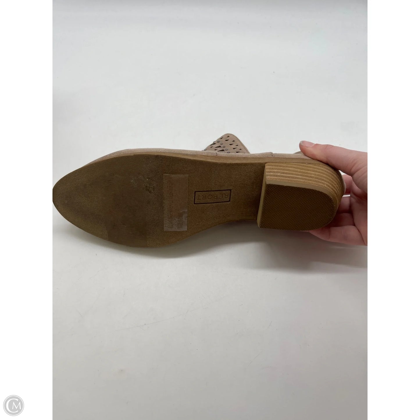 Boots Ankle Heels By Report In Tan, Size: 9