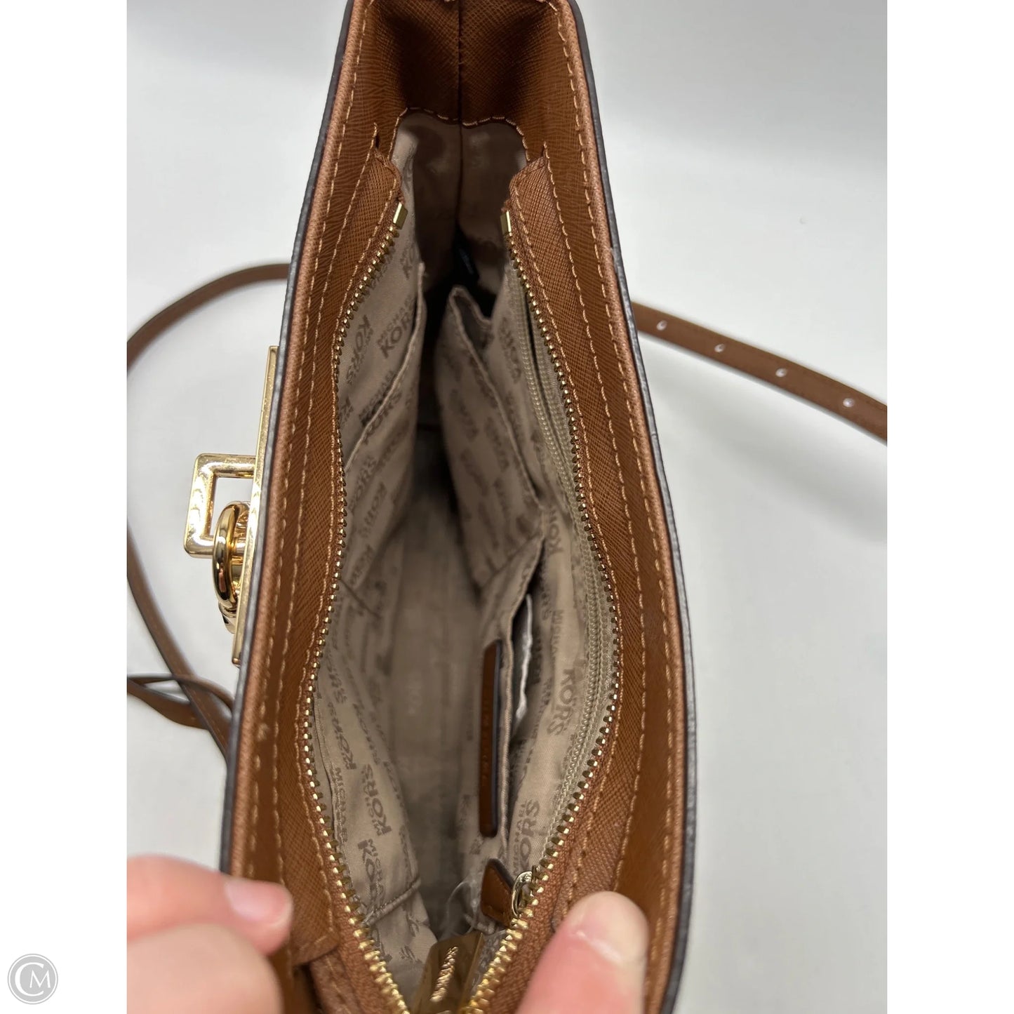 Crossbody Designer By Michael Kors, Size: Medium