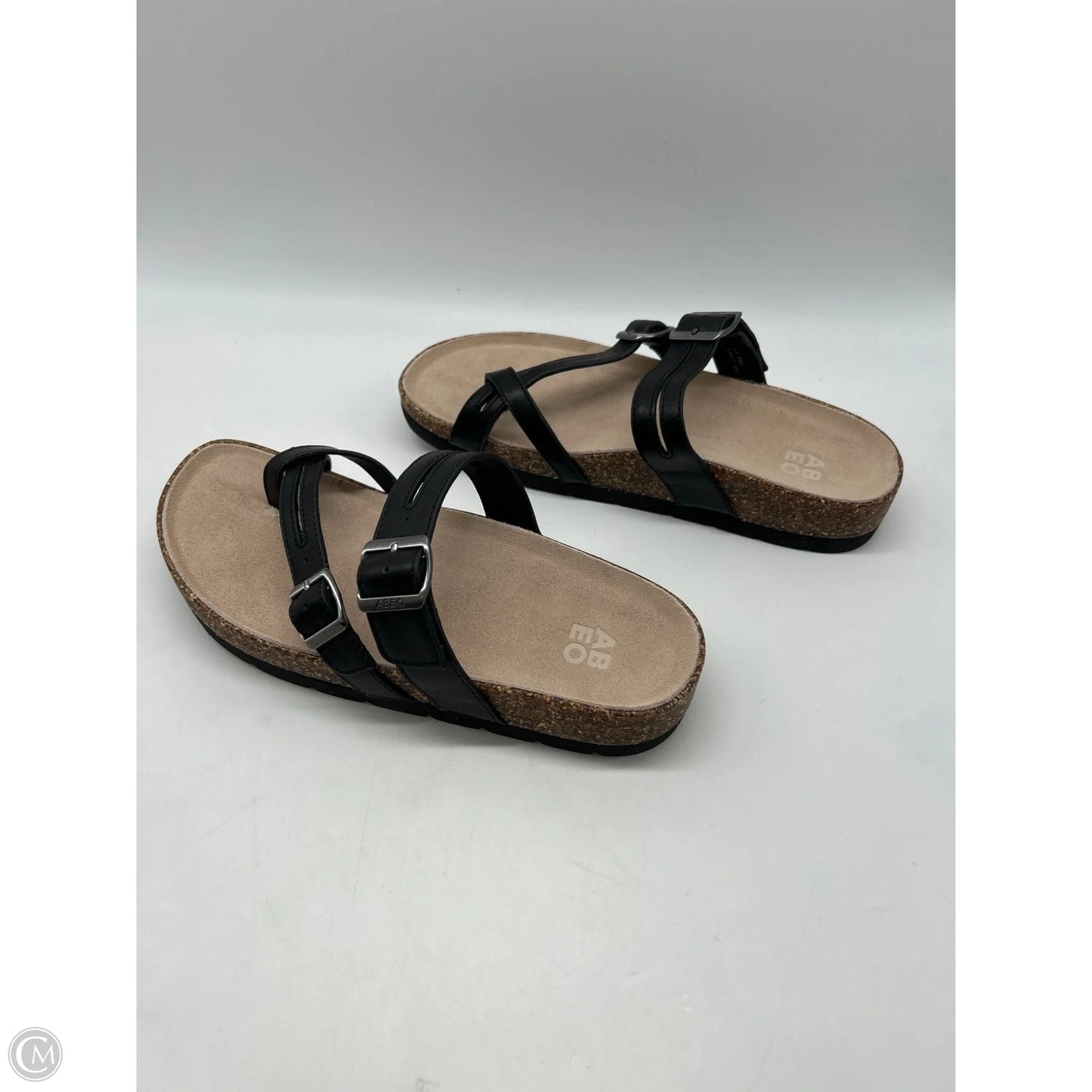 Sandals Flats By Abeo In Black, Size: 8