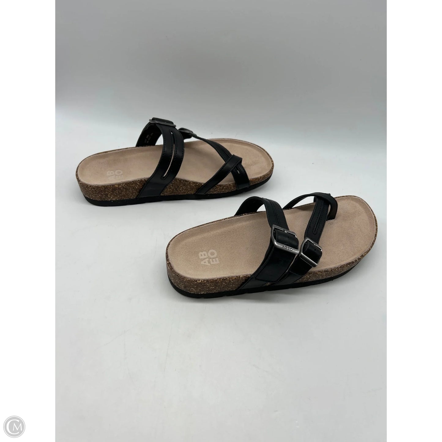 Sandals Flats By Abeo In Black, Size: 8