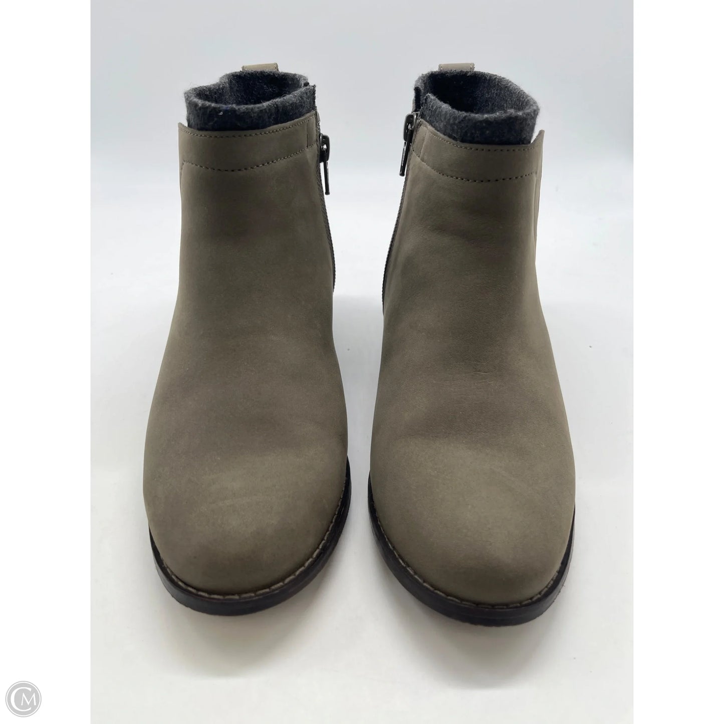 Boots Ankle Heels By Vionic In Green, Size: 7