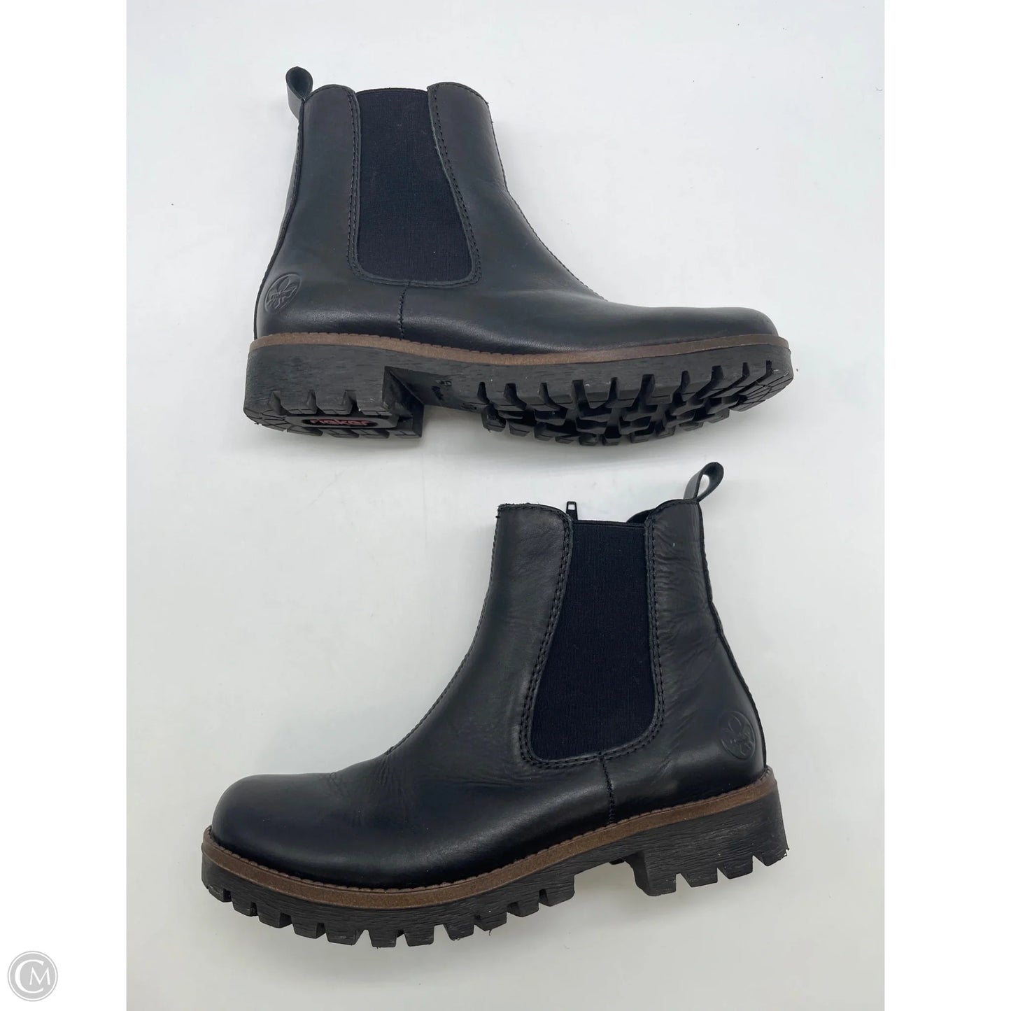 Boots Ankle Flats By Riekers In Black, Size: 6
