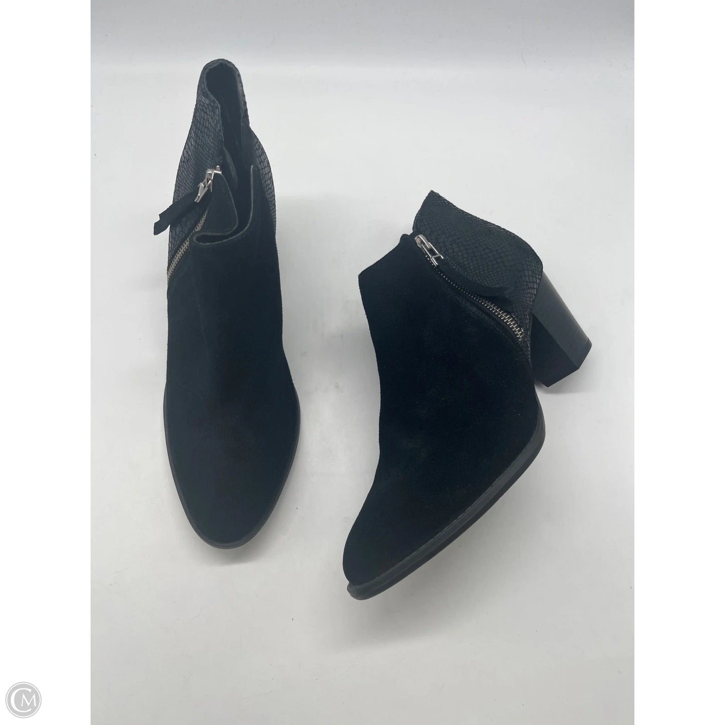 Boots Ankle Heels By Vionic In Black, Size: 10