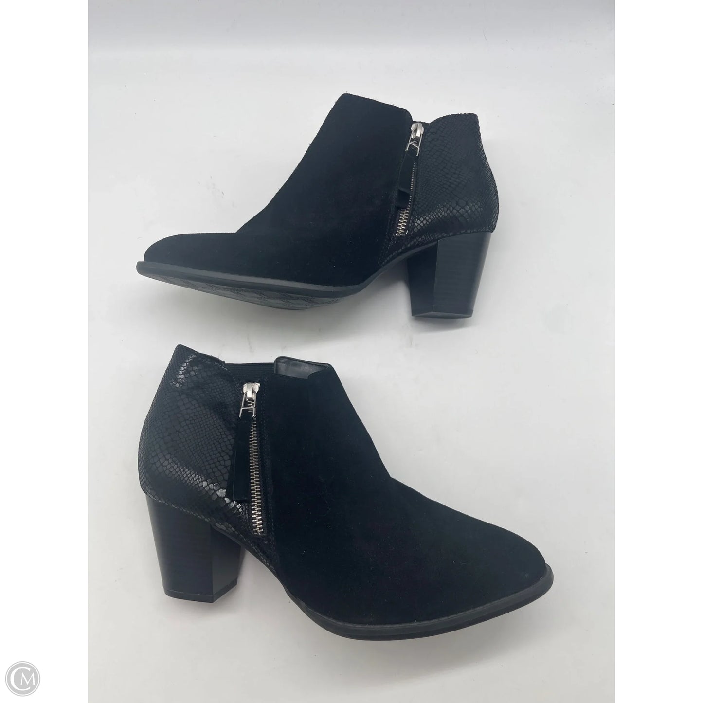 Boots Ankle Heels By Vionic In Black, Size: 10