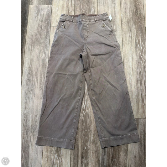 Pants Wide Leg By Spanx In Brown, Size: L