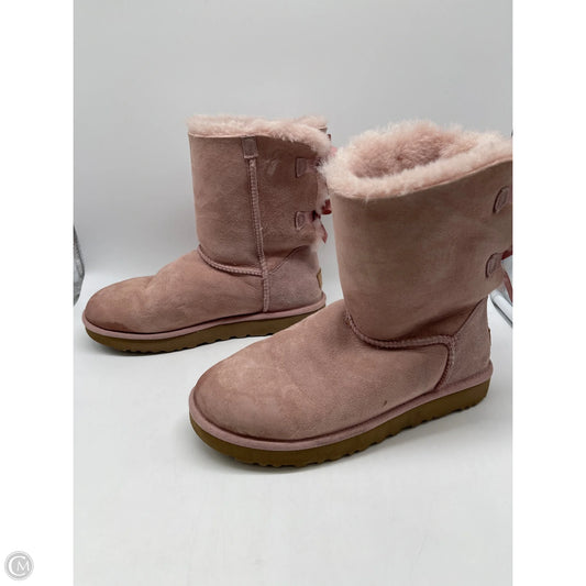 Boots Designer By Ugg In Pink, Size: 11