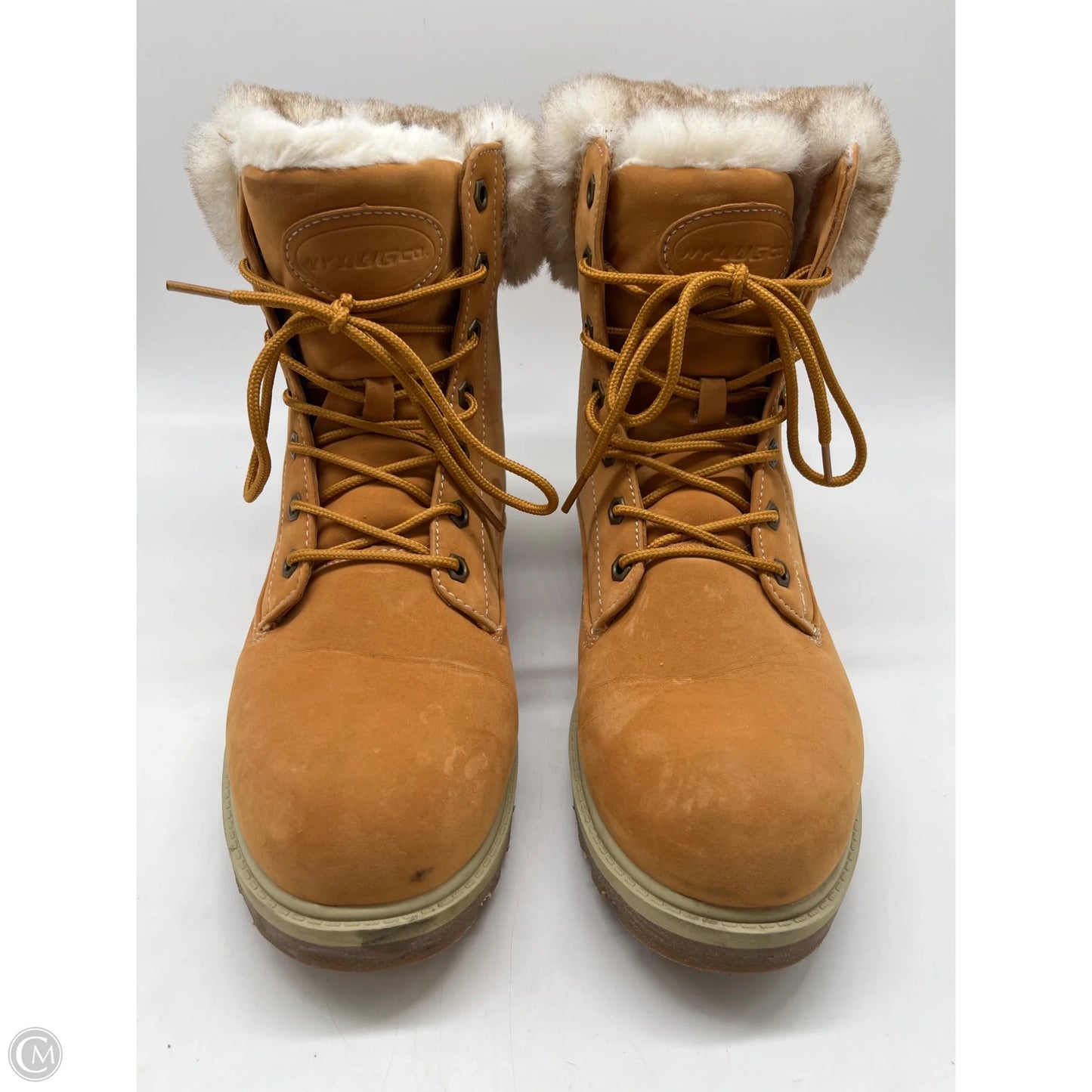 Boots Ankle Flats By Clothes Mentor In Orange, Size: 11