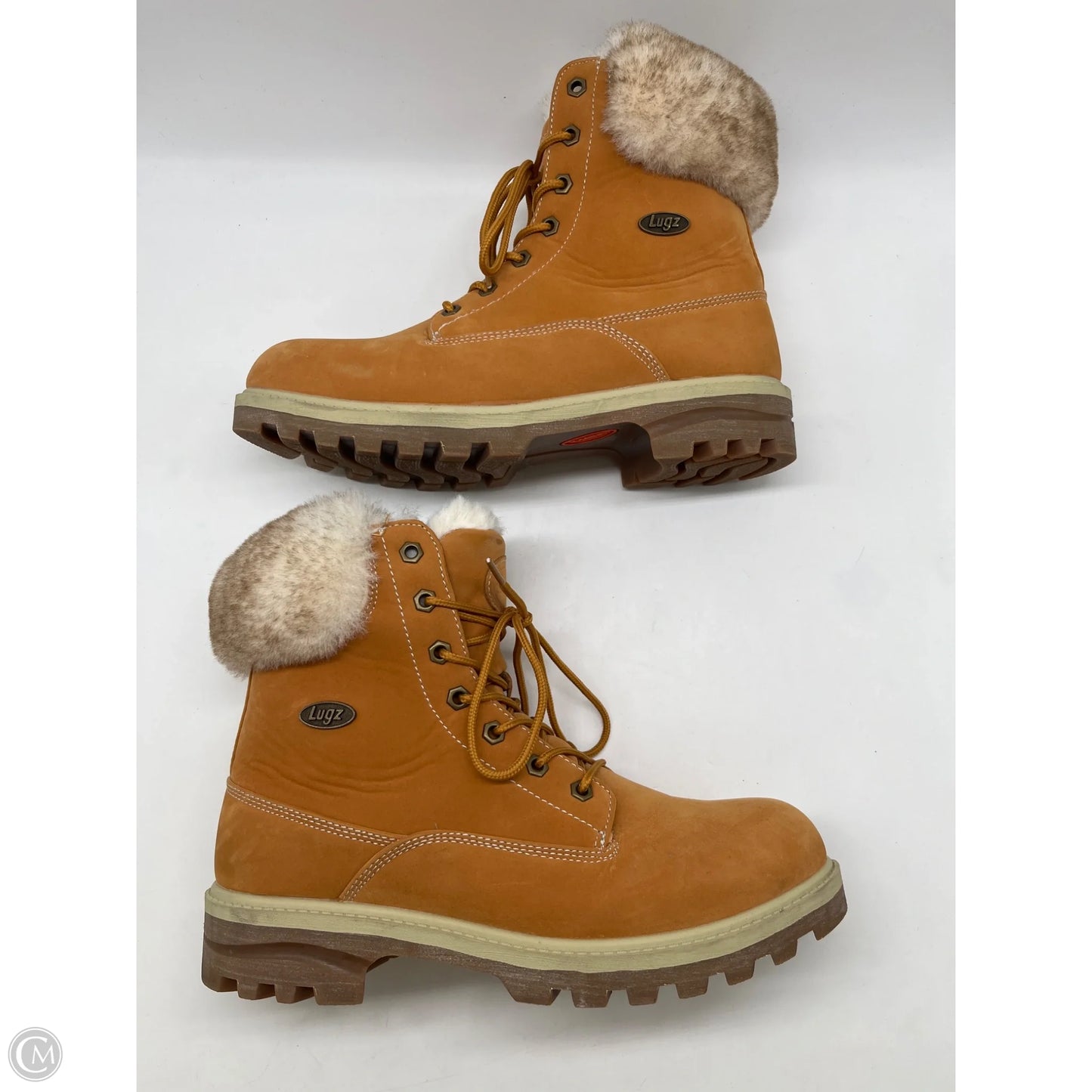 Boots Ankle Flats By Clothes Mentor In Orange, Size: 11