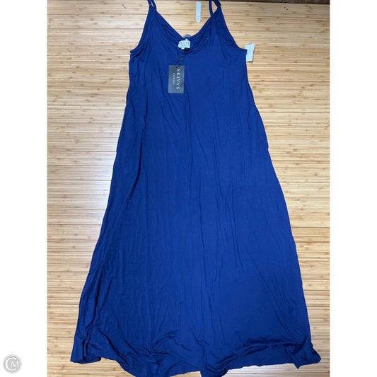 Dress Casual Maxi By Clothes Mentor In Blue, Size: Xl