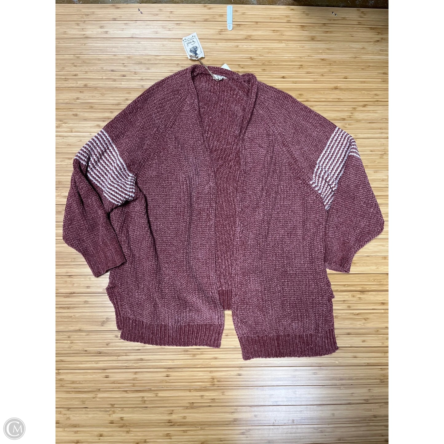 Sweater Cardigan By Easel In Orange, Size: 2x