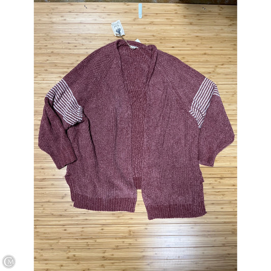 Sweater Cardigan By Easel In Orange, Size: 2x