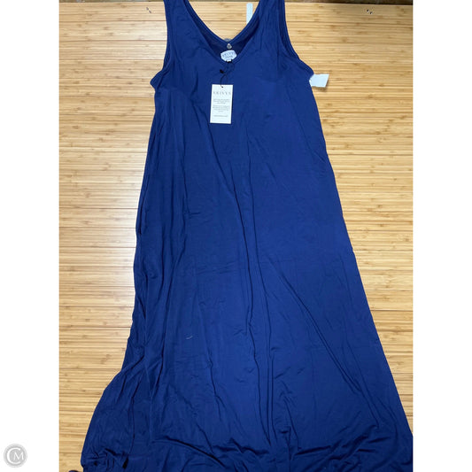 Dress Casual Maxi By Clothes Mentor In Blue, Size: Xl