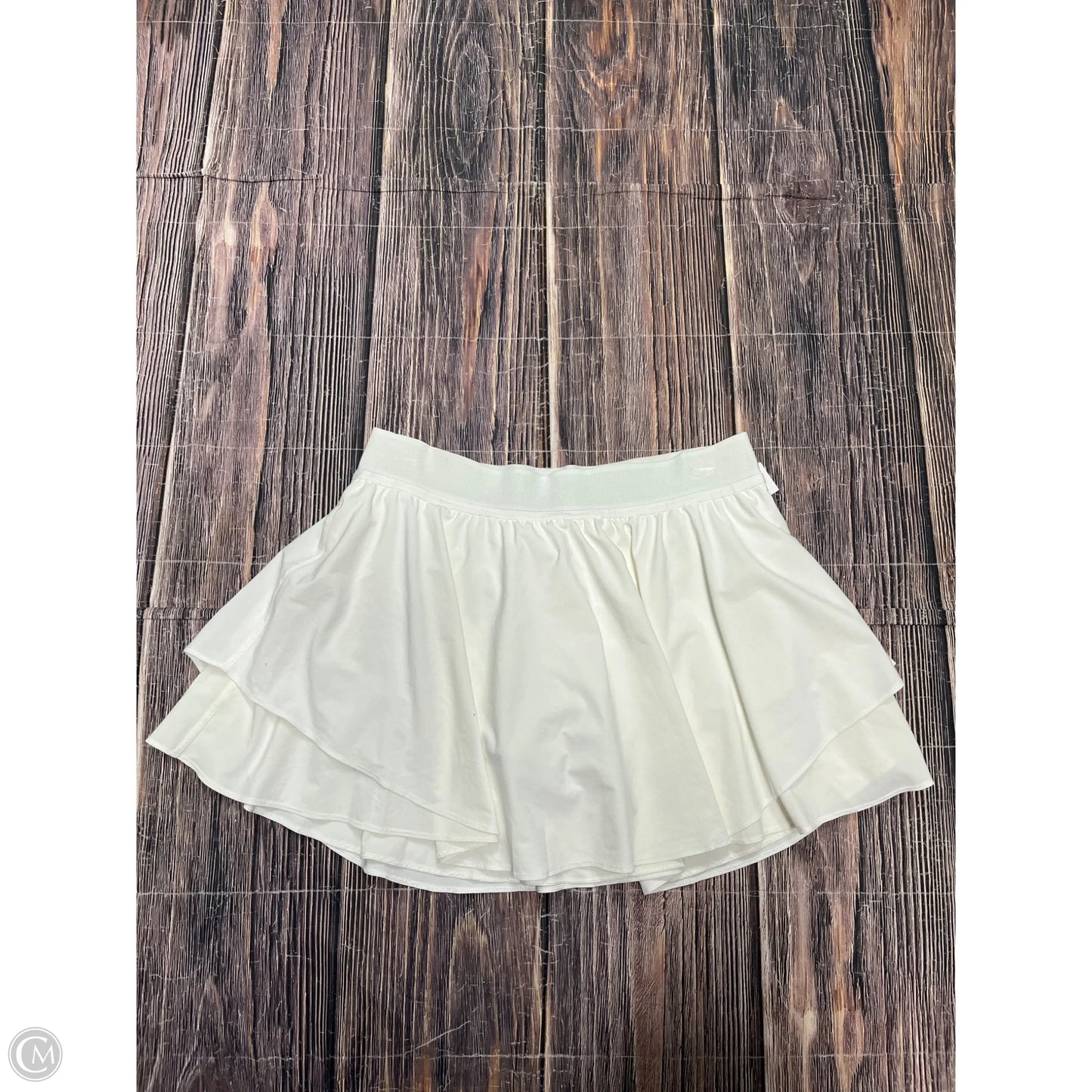 Athletic Skort By Lululemon In White, Size: 14