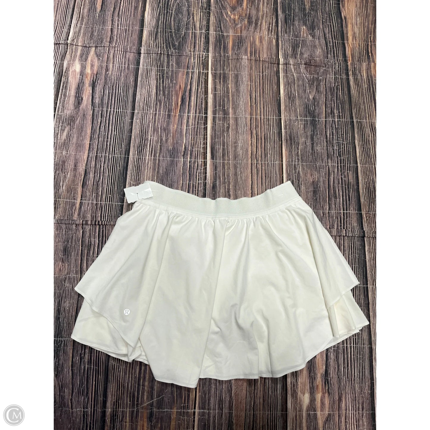 Athletic Skort By Lululemon In White, Size: 14