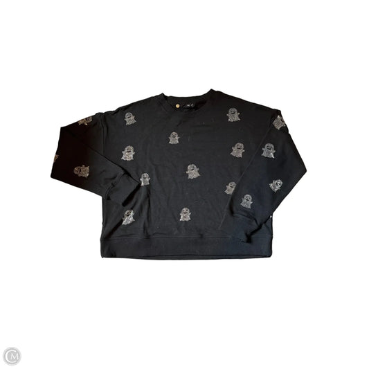 Sweatshirt Crewneck By Clothes Mentor In Black, Size: L