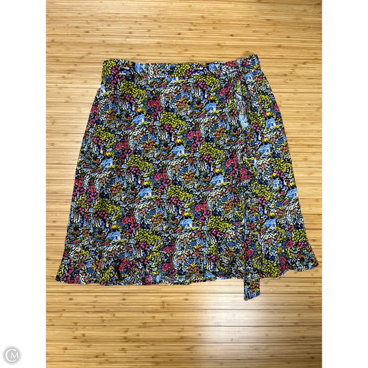 Skirt Midi By Cj Banks In Floral Print, Size: 3x