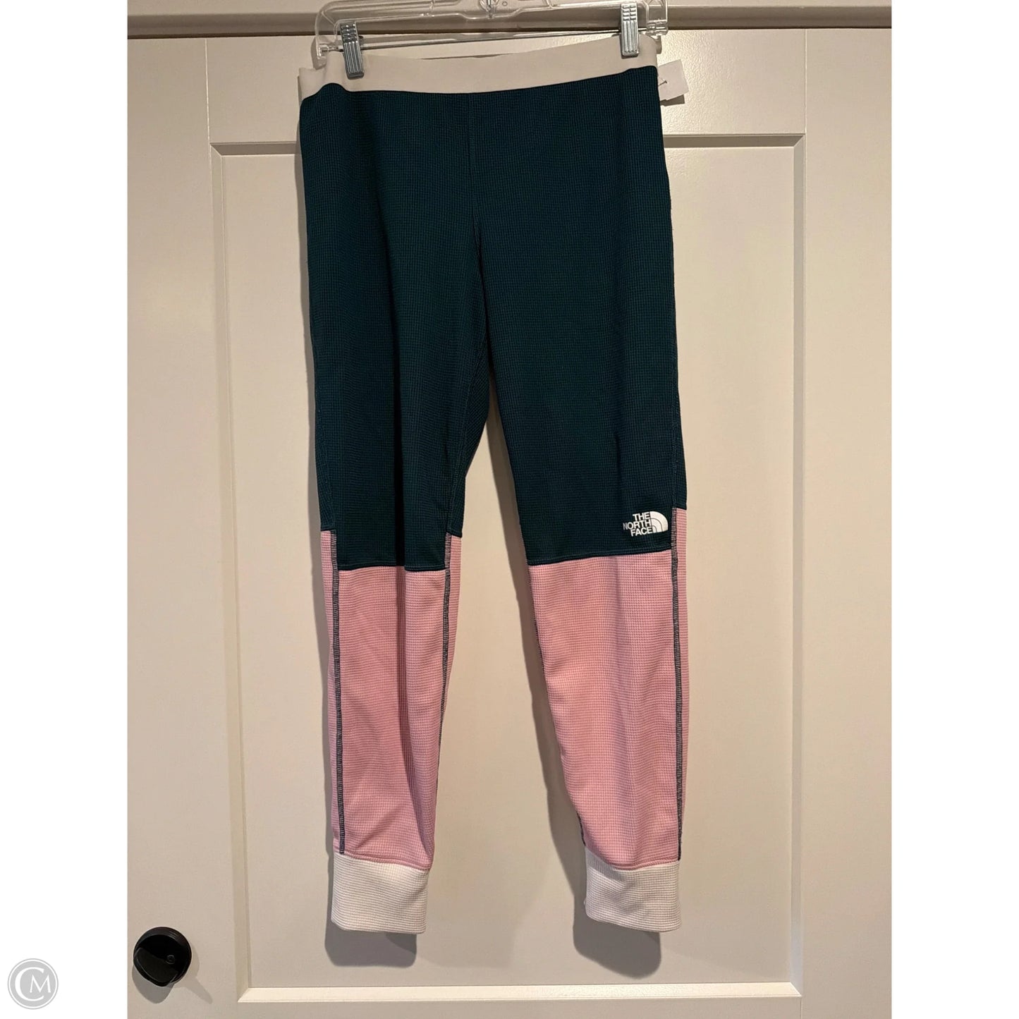 Lounge Set Pants By The North Face In Green & Pink, Size: S