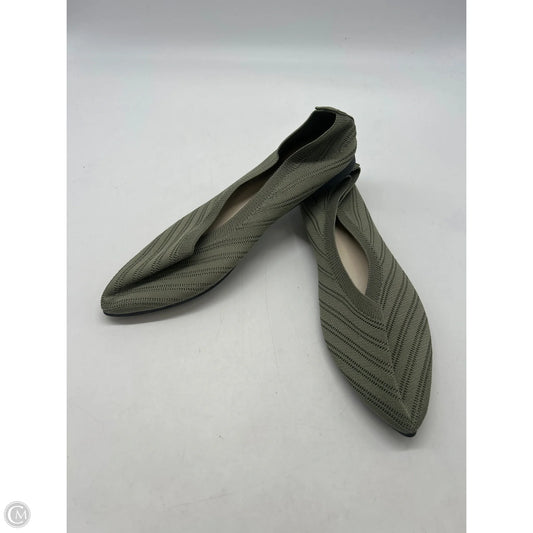 Shoes Flats By Clothes Mentor In Green, Size: 9