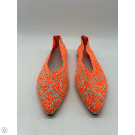 Shoes Flats By Clothes Mentor In Orange, Size: 7