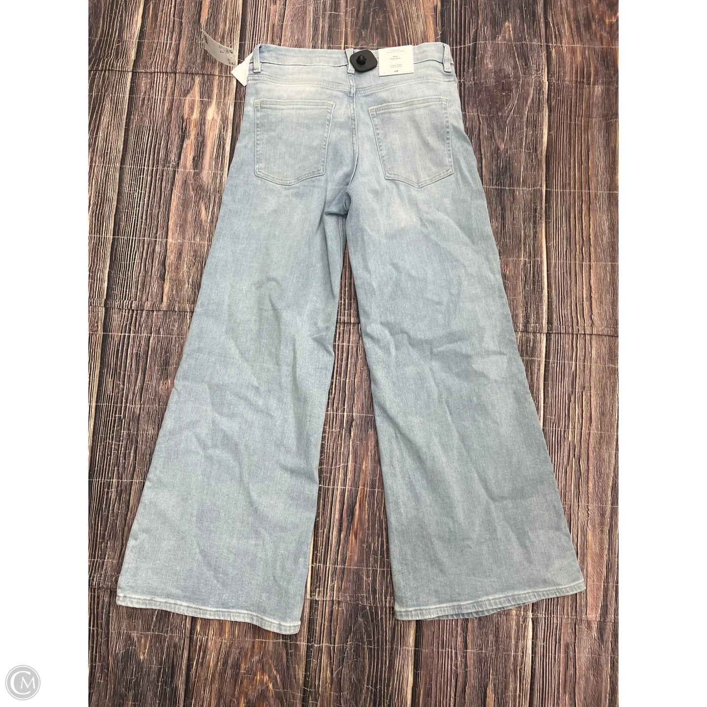 Jeans Wide Leg By Divided In Blue Denim, Size: 8