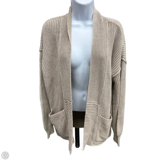 Sweater Cardigan By American Eagle In Tan, Size: Xxs