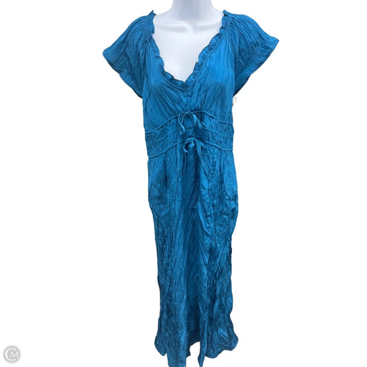 Dress Casual Maxi By J. Crew In Blue, Size: Xl
