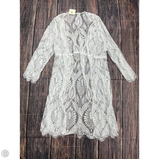 Swimwear Cover-up By Clothes Mentor In White, Size: Xl