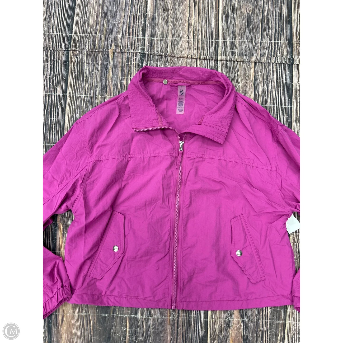Athletic Jacket By Lou And Grey In Purple, Size: L