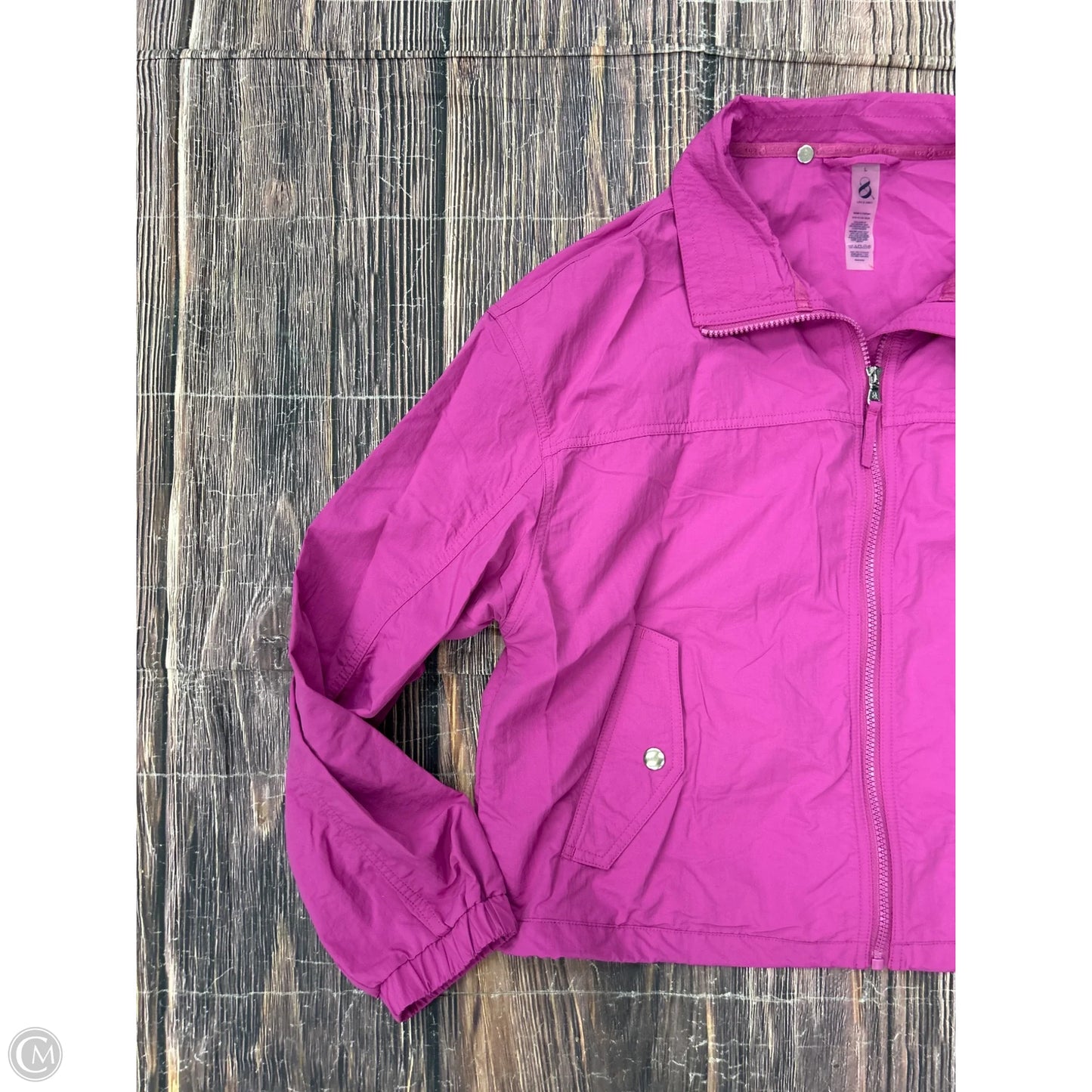 Athletic Jacket By Lou And Grey In Purple, Size: L