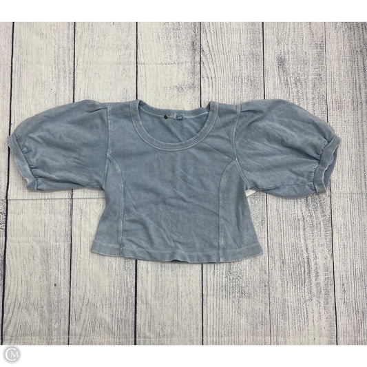 Top Short Sleeve By Aerie In Blue, Size: L