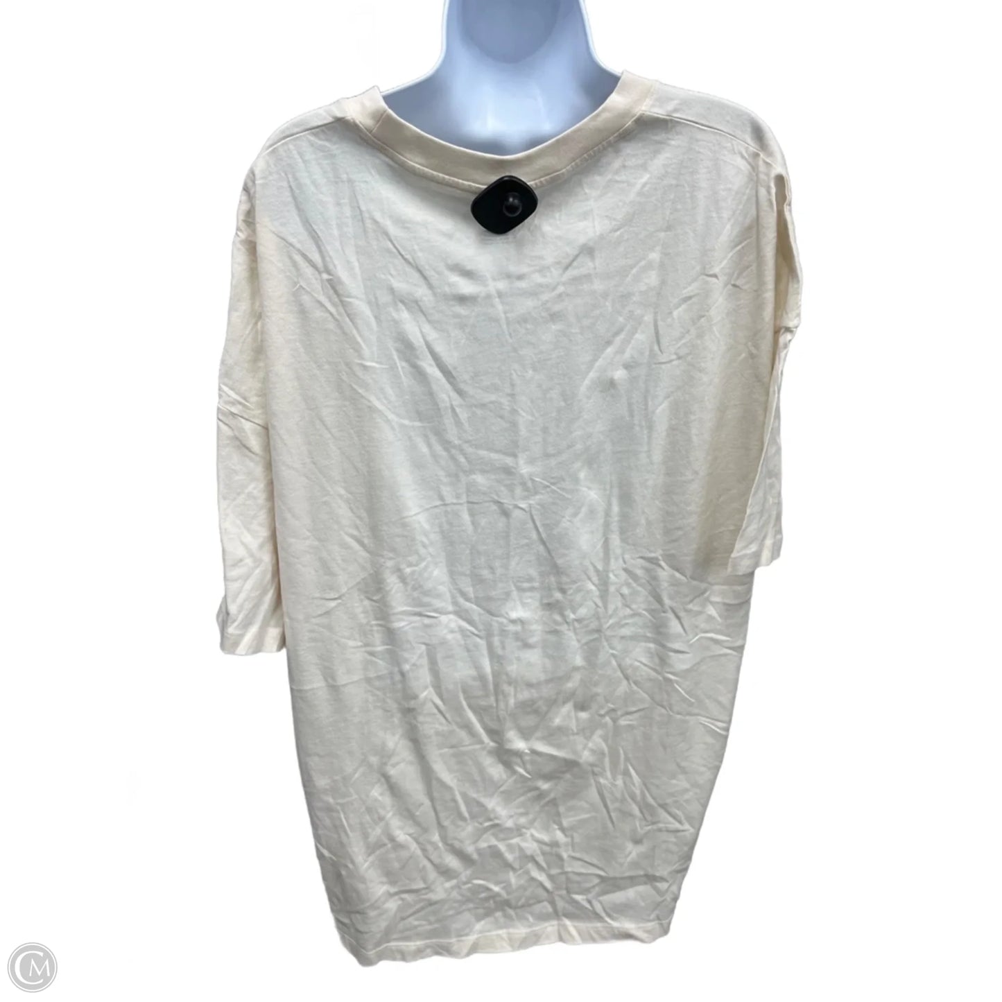 Top Short Sleeve By American Eagle In Cream, Size: 1x