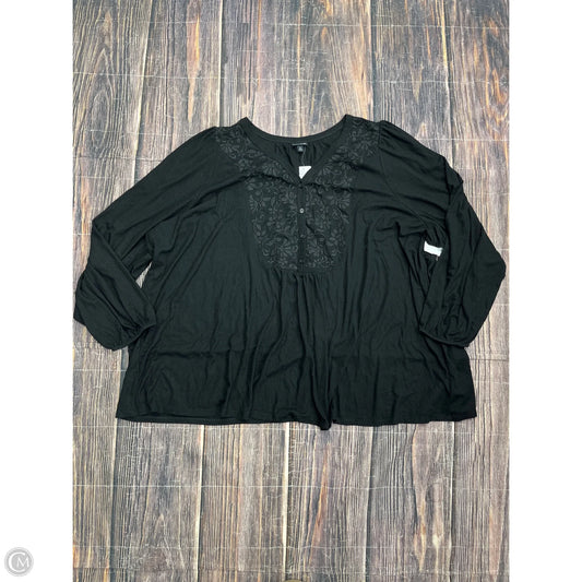 Top Long Sleeve By Torrid In Black, Size: 5