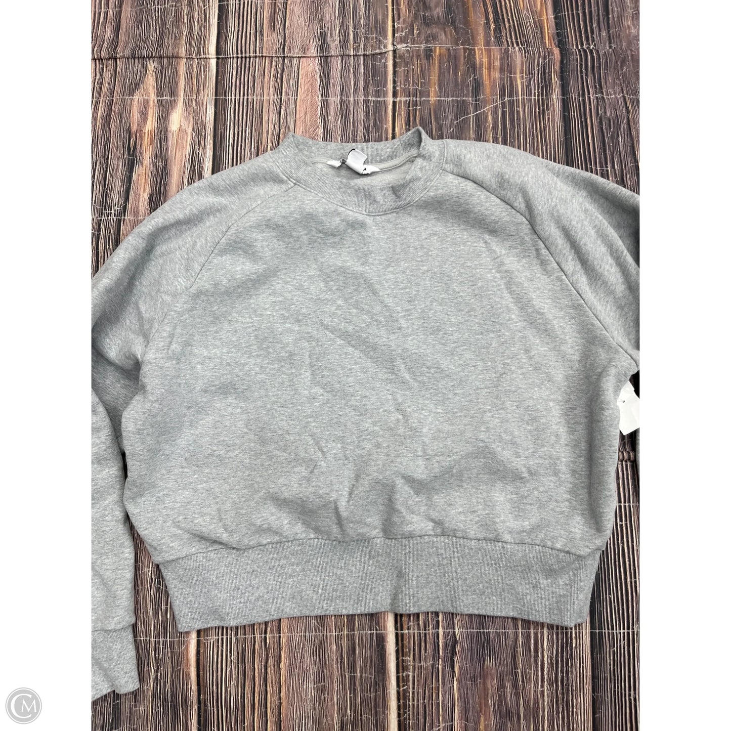 Sweatshirt Crewneck By Athleta In Grey, Size: S
