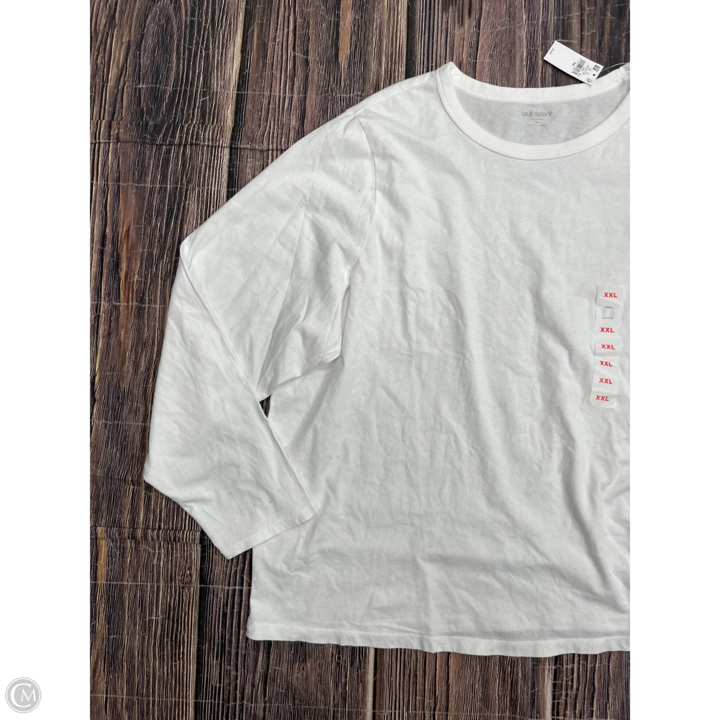 Top Long Sleeve Basic By Old Navy In White, Size: 1x