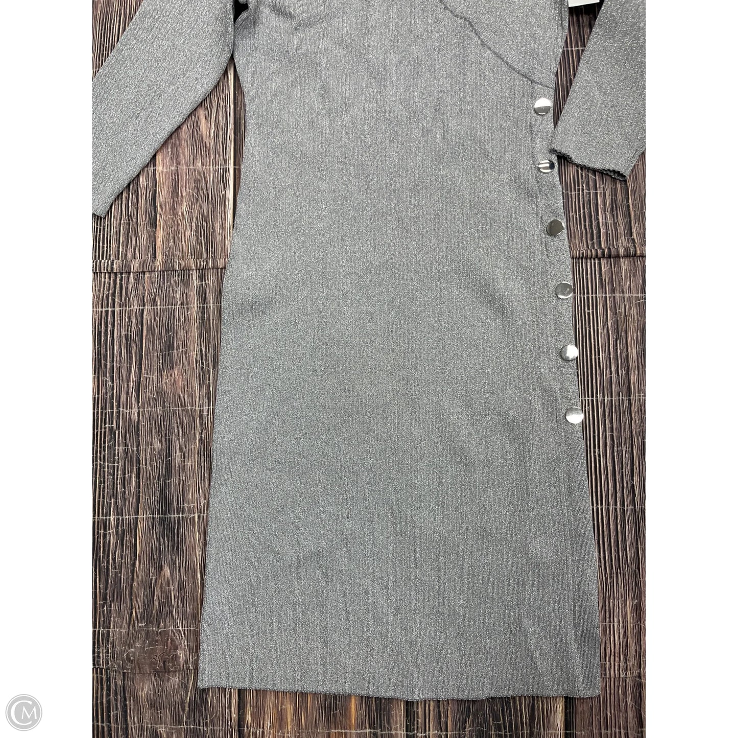 Dress Casual Maxi By New York And Co In Silver, Size: Xl